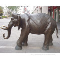 Handmade Metal Craft Bronze Elephant Animal Sculpture